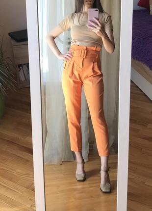 Штани кэроты яскраво персикового кольору