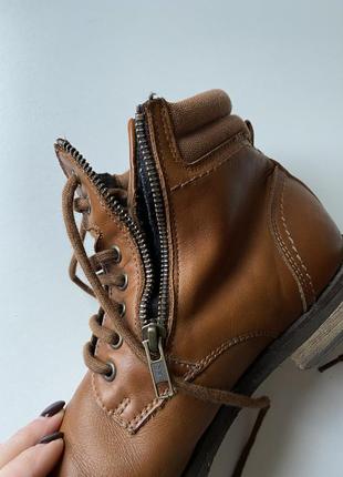 Демисезонные мужские кожаные ботинки pull &amp; bear4 фото