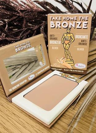 Оригинальный thebalm take home the bronze anti-orange bronzer бронзер для лица oliver