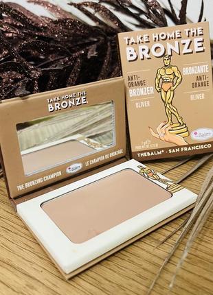 Оригинальный thebalm take home the bronze anti-orange bronzer бронзер для лица oliver1 фото