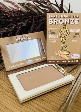 Оригінал thebalm take home the bronze anti-orange bronzer бронзер для обличчя oliver