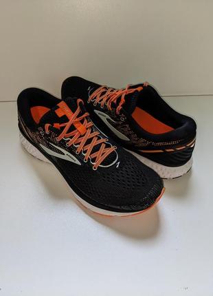 ❗️❗️❗️кроссовки для бега "brooks" ghost 11 black&amp; orange shoes for running5 фото