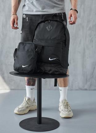 Комплект мужской рюкзак + барсетка через плечо с ручками3 фото