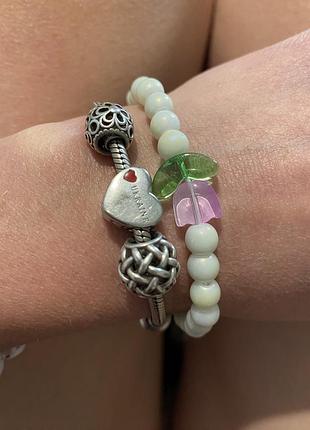 Браслет на резинке с цветком 🌷💐тюльпан2 фото