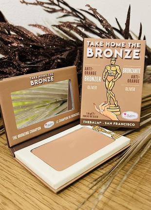 Оригинальный thebalm take home the bronze anti-orange bronzer бронзер для лица oliver