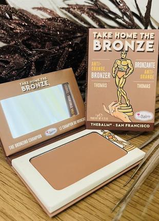 Оригинальный thebalm take home the bronze anti-orange bronzer бронзер для лица thomas1 фото