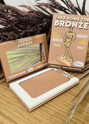 Оригинальный thebalm take home the bronze anti-orange bronzer бронзер для лица thomas