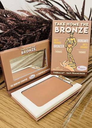 Оригинальный thebalm take home the bronze anti-orange bronzer бронзер для лица thomas