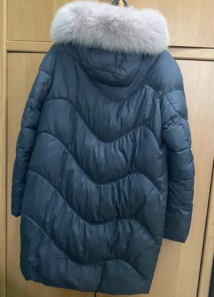 Куртка жіноча, зима з хутряним капюшоном. розмір 38.2 фото