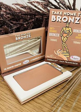 Оригинальный thebalm take home the bronze anti-orange bronzer бронзер для лица thomas