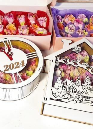 Зефірний набор,зефірні квіти ,новорічний подарунок