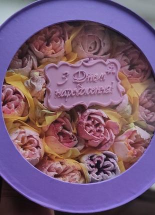 Зефірний набор,зефірні квіти ,новорічний подарунок