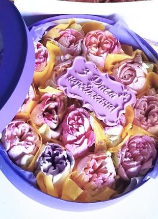 Зефірний набор,зефірні квіти ,новорічний подарунок