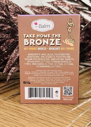 Оригинальный thebalm take home the bronze anti-orange bronzer бронзер для лица thomas3 фото