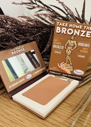 Оригинальный thebalm take home the bronze anti-orange bronzer бронзер для лица thomas1 фото