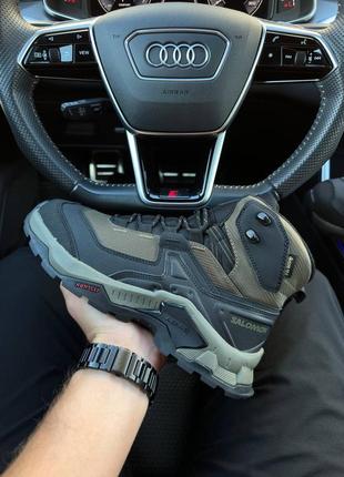 Salomon quest element gtx gore-tex black army green