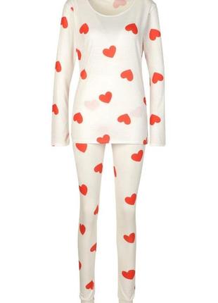 Пижамный комплект с принтом сердечка boohoo4 фото