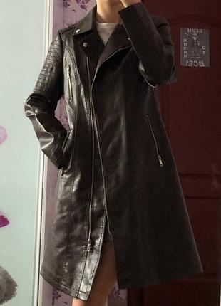 Плащ шкіряний