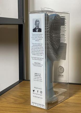 Щетка для волос tangle angel 2.0 gloss blue grey