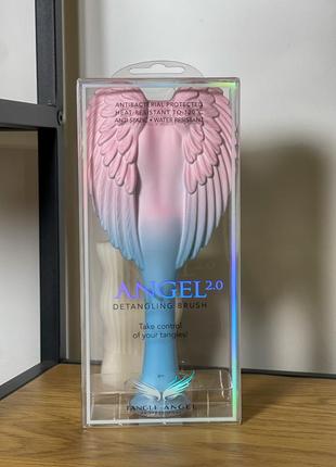 Гребінець для волосся tangle angel 2.0 detangling brush ombre pink/blue1 фото