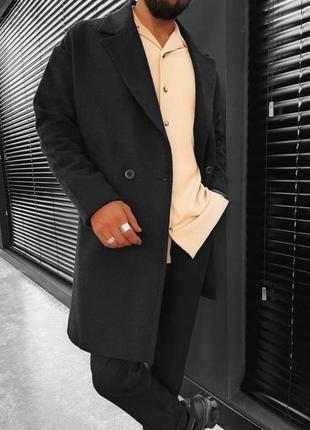 Пальто чоловіче оверсайз | шикарні пальта для чоловіків осінь - весна2 фото