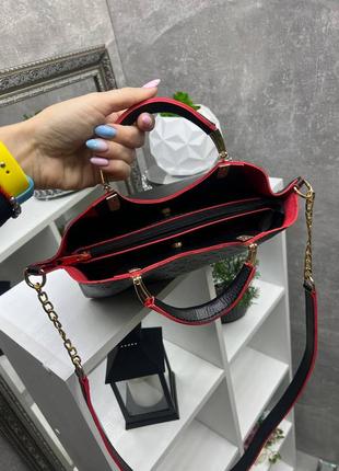 Повседневная стильная вместительная женская сумка 20496 фото
