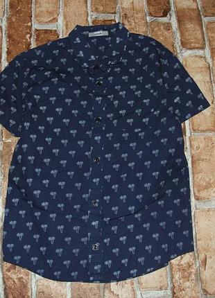 Котоновая рубашка тениска  7 - 8 лет мальчику george