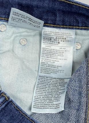 Джинсы levi’s 511 30/30 w30 l30 оригинал темно синие прямые мужские8 фото