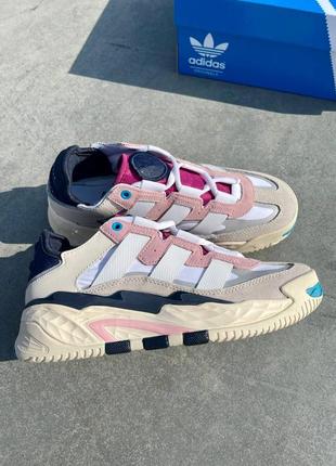 Кроссовки adidas niteball «off white/cream white/pink tint’