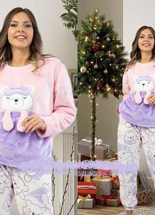 Домашний костюм oversize из велсофта vienetta secret р. хл
