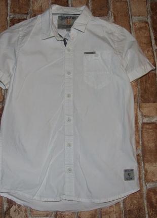 Котон рубашка тениска мальчику garcia jeans 10 - 11 лет белая