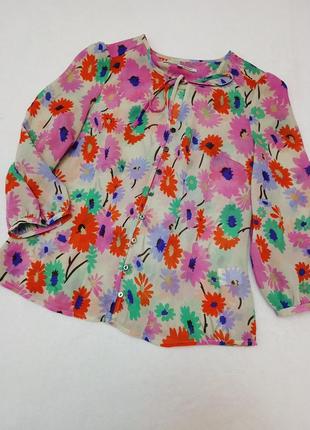 Летняя нарядная блуза в цветы clementsribeiro