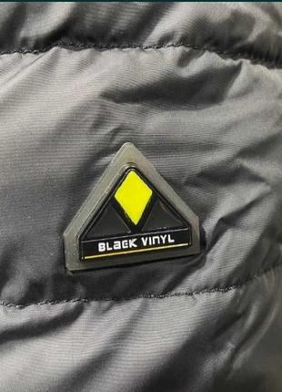 Мужская курточка на зиму black vinyl4 фото
