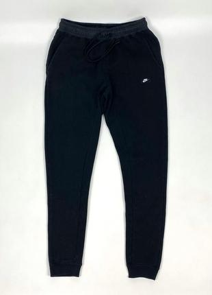 Спортивні штани / брюки nike nsw modern на теплому флісі чорні розмір s на манжетах