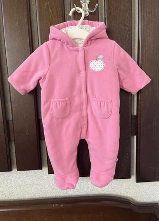 Утепленный флисовый комбинезон