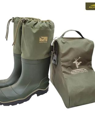 Резиновые сапоги мужские для рыбалки, охоты, активного отдыха на природе с чехлом в комплекте acropolis 42р