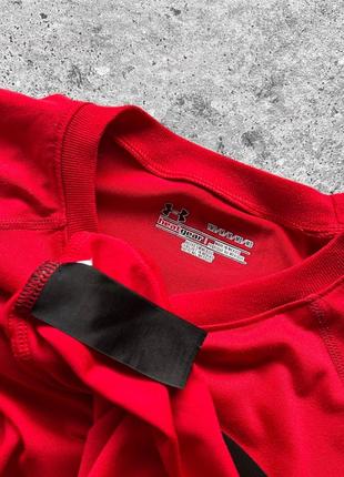 Under armour heatgear kids red sport t-shirt дитяча, підліткова, спортивна футболка5 фото