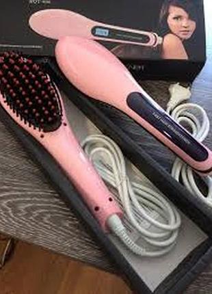 Плойка, гребінець-випрямляч fast hair straightener