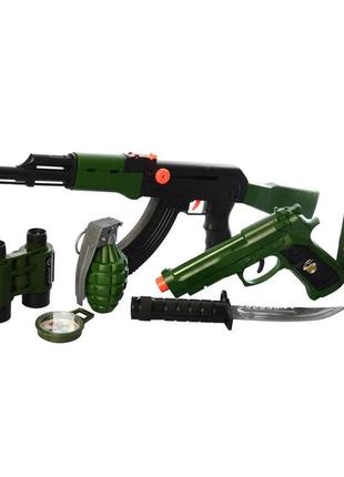 Дитячий ігровий набір військового m016b з іграшковим пістолетом і автоматом