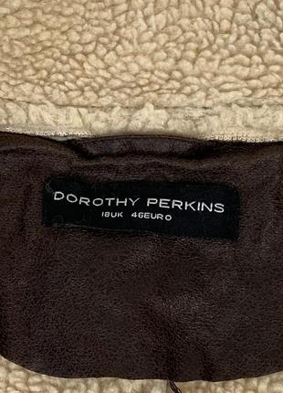 Дублянка dorothy perkins коричнева оригінал жіноча тепла розмір uk18 eur468 фото