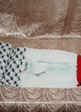 Новый шарф арафатка куфия 90-е гг палестина хлопок винтаж4 фото