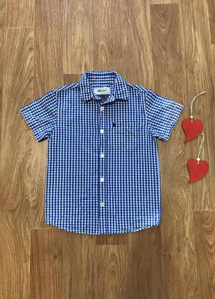 Крута теніска сорочка в клітку 6-7 років rebel