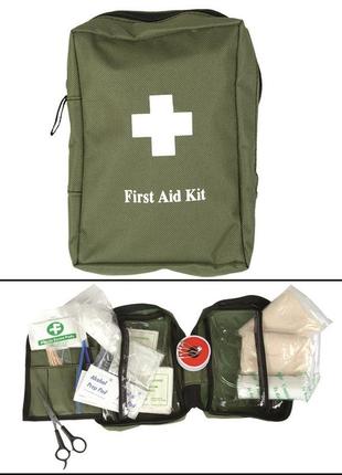 Набор первой помощи (аптечка) бол. first aid kit large od олива