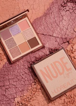 Huda beauty light nude obsessions eyeshadow palette9 фото