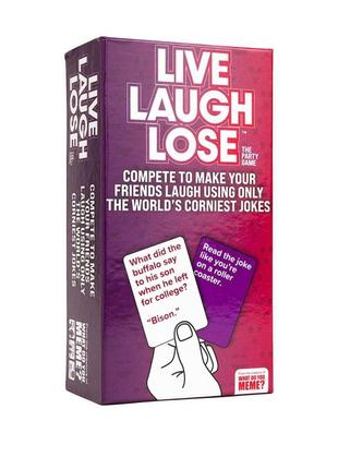 Игра на английском для вечеринок live laugh lose.1 фото