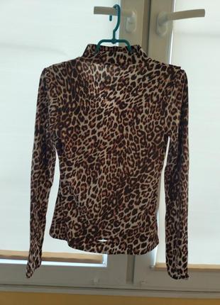 Кофта на лрвой рукав с леопардовым принтом2 фото