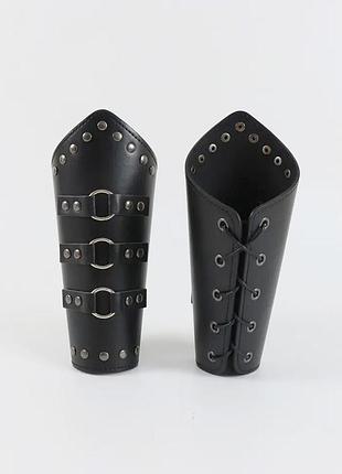 Комплект браслет наручи кольца широкий, унисекс wuke one size3 фото