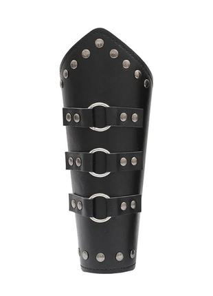 Комплект браслет наручи кольца широкий, унисекс wuke one size4 фото