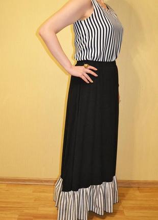 Комплект костюм майка длинная юбка в пол полоска roco baroco4 фото