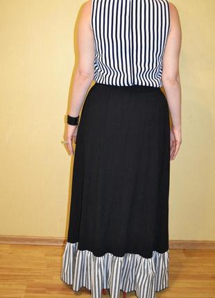 Комплект костюм майка длинная юбка в пол полоска roco baroco5 фото